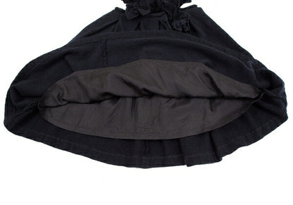 COMME des GARCONS 22AW Frill Shoulder Skirt Navy Size XS