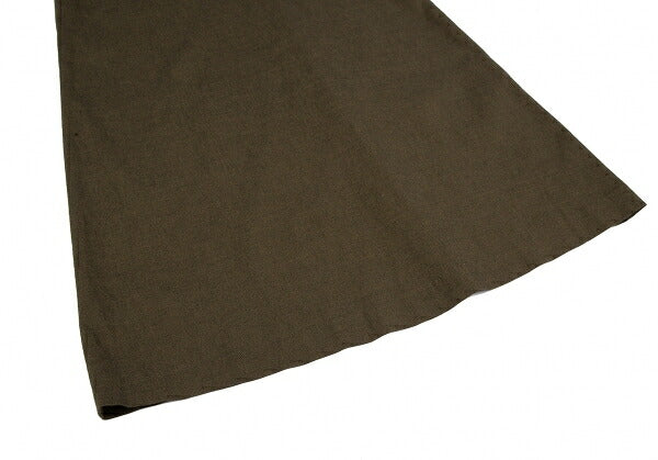 gigli Stretch Square Neck Short Sleeve Dress Khaki Size 38M
