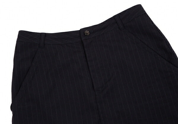 COMME des GARCONS Wool Pinstripe Skirt Navy Size S