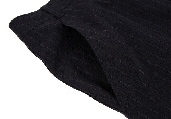 COMME des GARCONS Wool Pinstripe Skirt Navy Size S