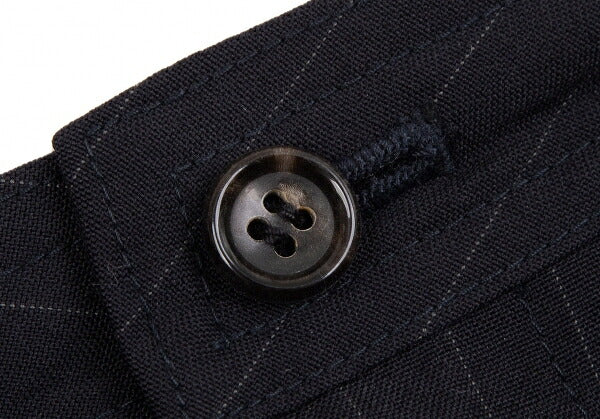 COMME des GARCONS Wool Pinstripe Skirt Navy Size S