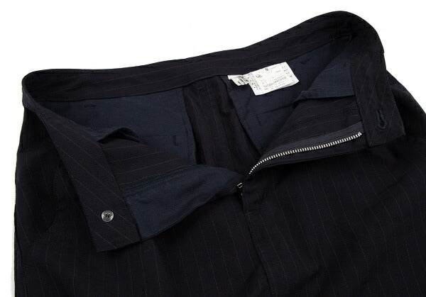 COMME des GARCONS Wool Pinstripe Skirt Navy Size S