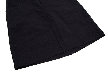 COMME des GARCONS Wool Pinstripe Skirt Navy Size S