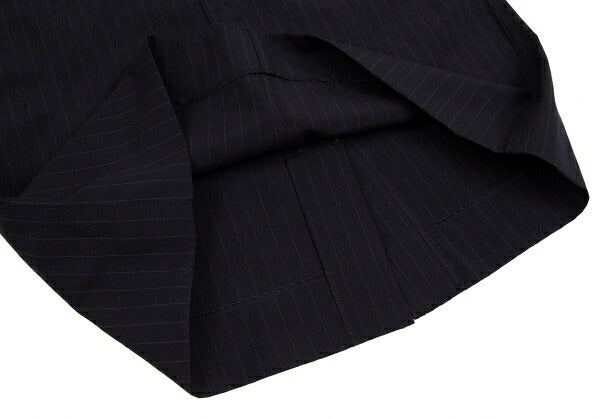 COMME des GARCONS Wool Pinstripe Skirt Navy Size S
