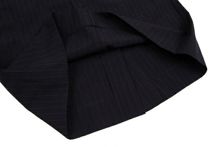 COMME des GARCONS Wool Pinstripe Skirt Navy Size S