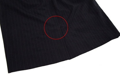 COMME des GARCONS Wool Pinstripe Skirt Navy Size S