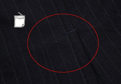 COMME des GARCONS Wool Pinstripe Skirt Navy Size S