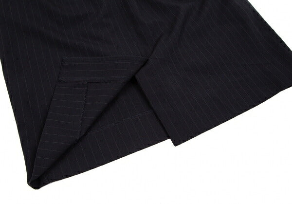 COMME des GARCONS Wool Pinstripe Skirt Navy Size S