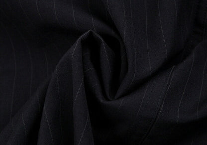 COMME des GARCONS Wool Pinstripe Skirt Navy Size S