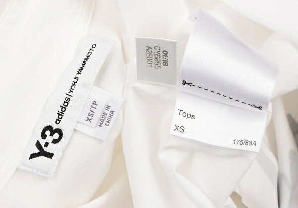 Y-3 15th Anniv. Back Logo Print Long Shirt White Size XS