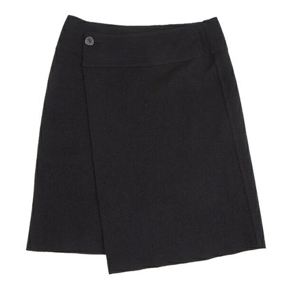 JURGEN LEHL Wool Angora Wrap Skirt Black Size M