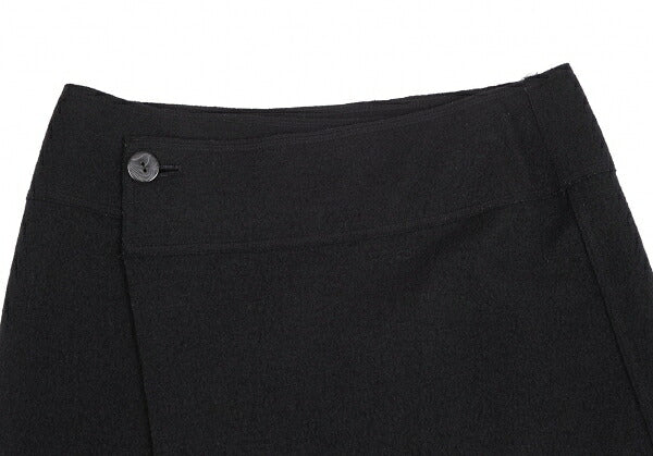 JURGEN LEHL Wool Angora Wrap Skirt Black Size M