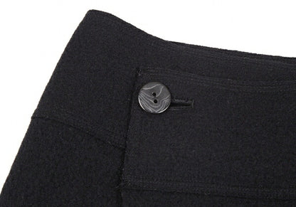 JURGEN LEHL Wool Angora Wrap Skirt Black Size M