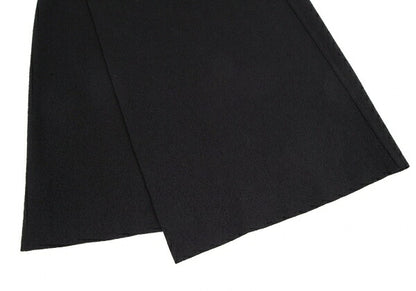 JURGEN LEHL Wool Angora Wrap Skirt Black Size M