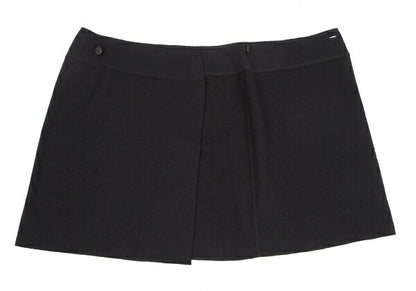 JURGEN LEHL Wool Angora Wrap Skirt Black Size M