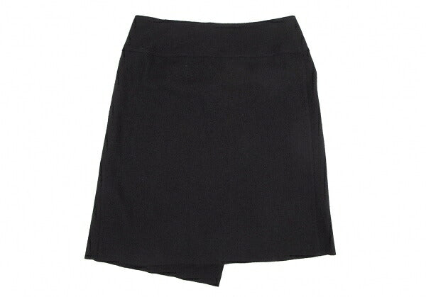 JURGEN LEHL Wool Angora Wrap Skirt Black Size M