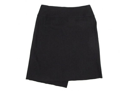 JURGEN LEHL Wool Angora Wrap Skirt Black Size M