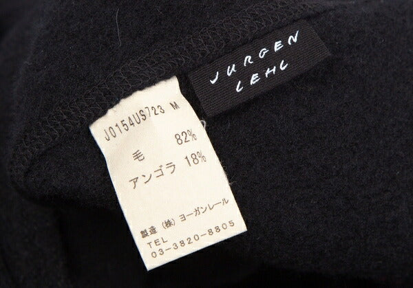 JURGEN LEHL Wool Angora Wrap Skirt Black Size M