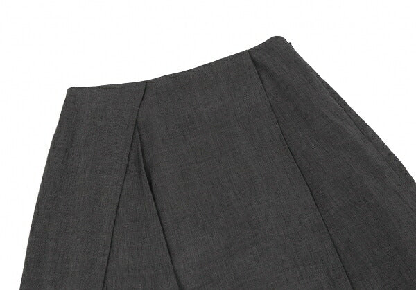 JURGEN LEHL Silk Blend Hem Panel Skirt Gray Size M