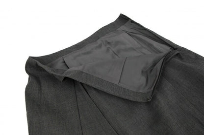 JURGEN LEHL Silk Blend Hem Panel Skirt Gray Size M