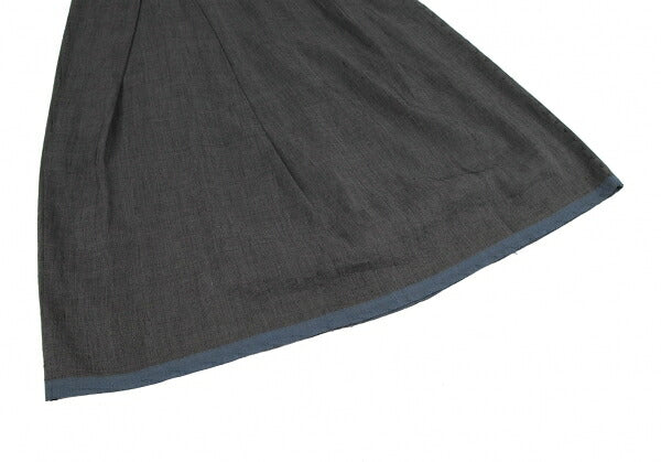JURGEN LEHL Silk Blend Hem Panel Skirt Gray Size M