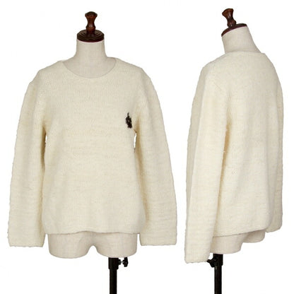 JURGEN LEHL One-Point Alpaca Sweater Cream Size M