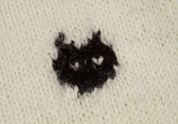 JURGEN LEHL One-Point Alpaca Sweater Cream Size M