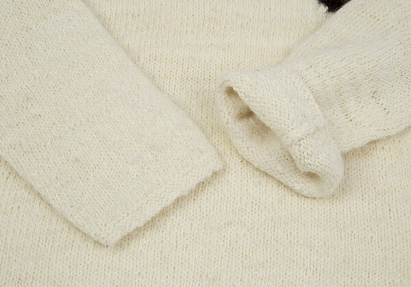 JURGEN LEHL One-Point Alpaca Sweater Cream Size M