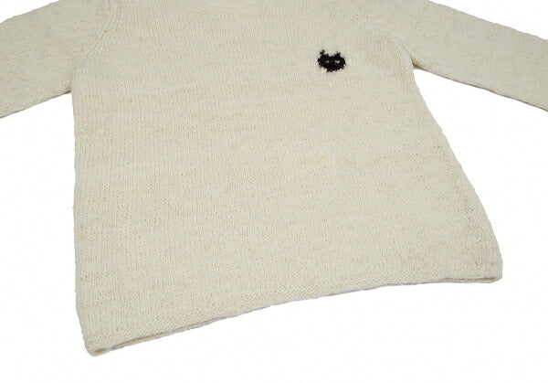 JURGEN LEHL One-Point Alpaca Sweater Cream Size M