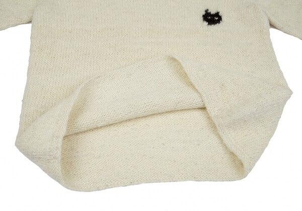 JURGEN LEHL One-Point Alpaca Sweater Cream Size M