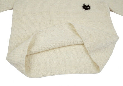JURGEN LEHL One-Point Alpaca Sweater Cream Size M