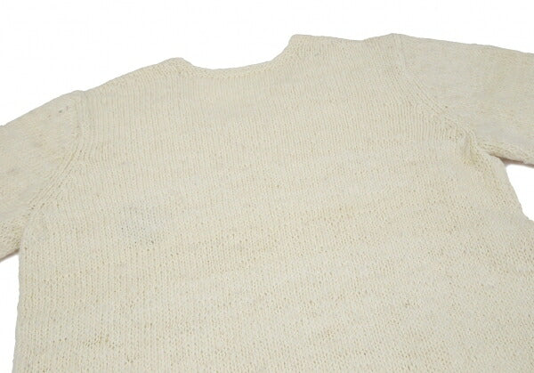 JURGEN LEHL One-Point Alpaca Sweater Cream Size M