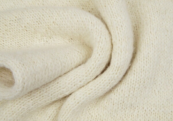 JURGEN LEHL One-Point Alpaca Sweater Cream Size M