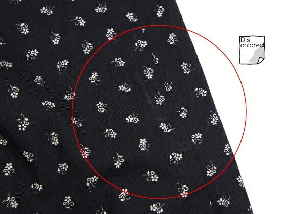 PINK HOUSE Small Floral Print Gathered Dress Black Size M