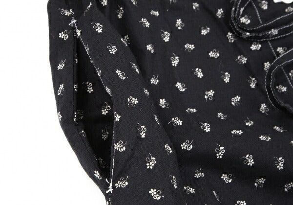 PINK HOUSE Small Floral Print Gathered Dress Black Size M