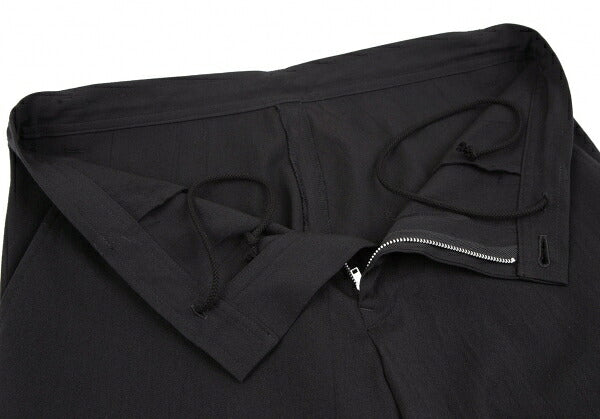 Y's Wool Rayon Washer Finish Pants Black Size 2