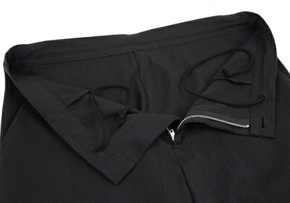 Y's Wool Rayon Washer Finish Pants Black Size 2