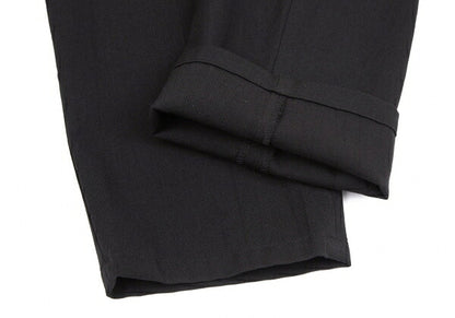 Y's Wool Rayon Washer Finish Pants Black Size 2