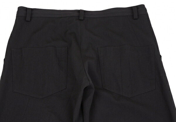 Y's Wool Rayon Washer Finish Pants Black Size 2