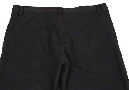 Y's Wool Rayon Washer Finish Pants Black Size 2