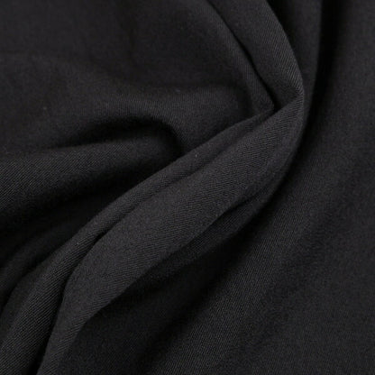 Y's Wool Rayon Washer Finish Pants Black Size 2