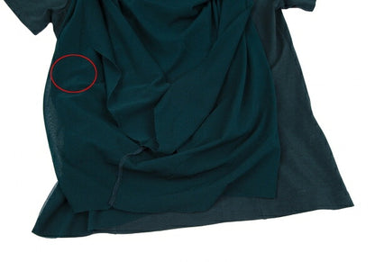 ISSEY MIYAKE Drape Mesh Layered T-Shirt Dark Green Size 2