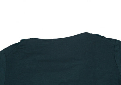 ISSEY MIYAKE Drape Mesh Layered T-Shirt Dark Green Size 2