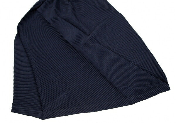 ISSEY MIYAKE 19SS Bias Zigzag Pleated Skirt Navy Size 2