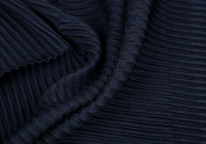 ISSEY MIYAKE 19SS Bias Zigzag Pleated Skirt Navy Size 2