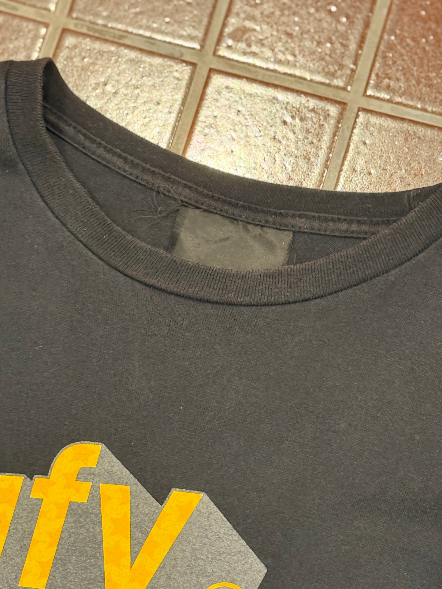Undercover 00's graphic print short sleeve tee shirt Black