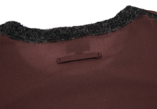 Jean Paul GAULTIER FEMME Hairy Knit Power Shirt Red Size 40