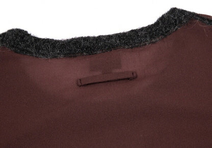 Jean Paul GAULTIER FEMME Hairy Knit Power Shirt Red Size 40