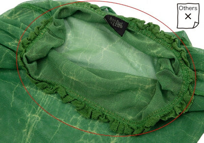 Jean Paul GAULTIER FEMME Knit Frill Shirt Green Size 40