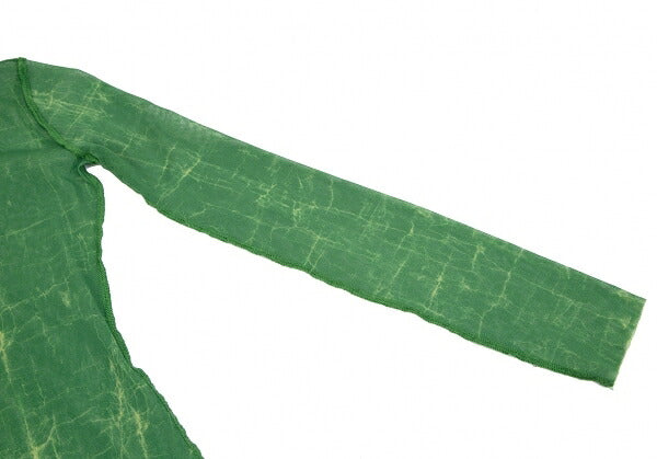 Jean Paul GAULTIER FEMME Knit Frill Shirt Green Size 40